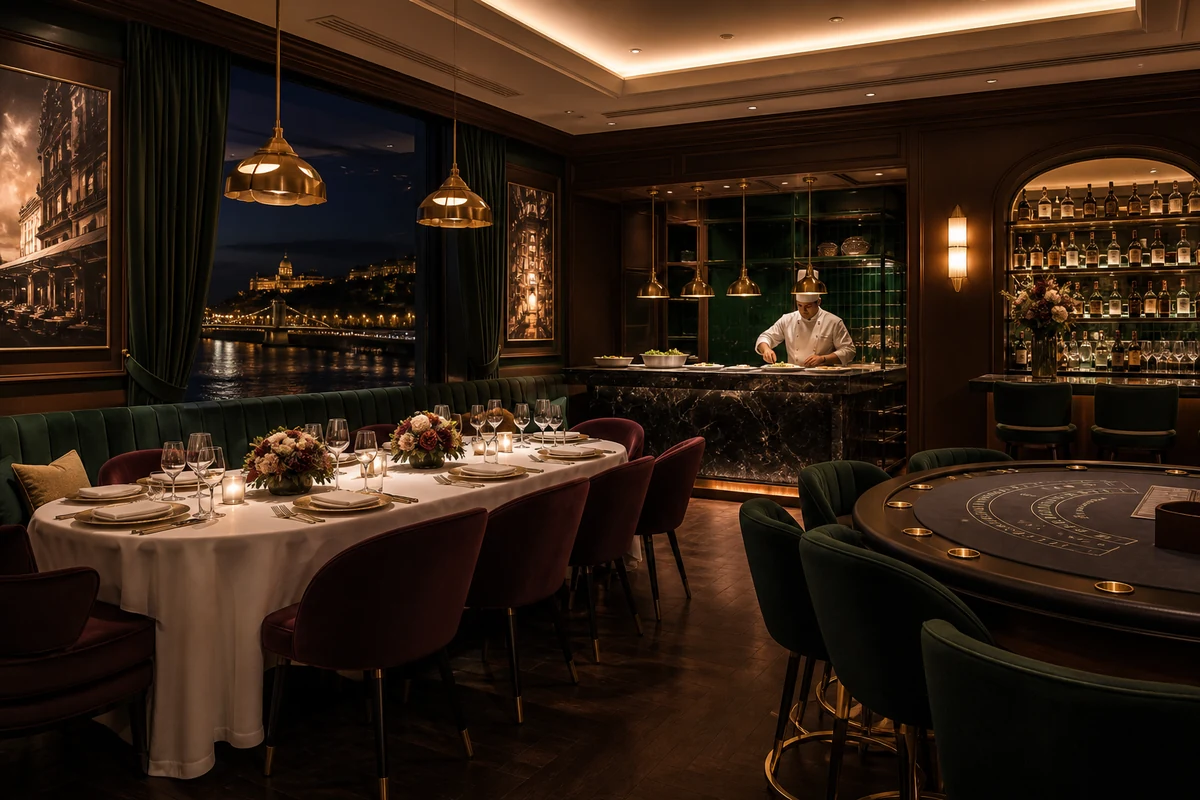 Casino étterem lounge részlet Budapesten